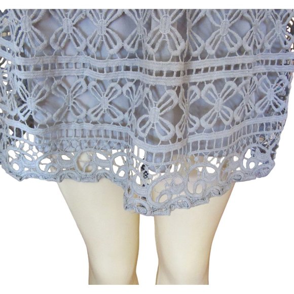 New w Tags, Tobi My Soul Gray Lace Halter Mini Dress in Sz Small - Picture 4 of 9